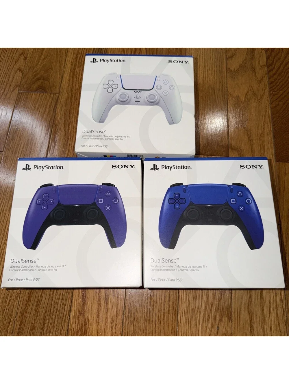 Sony PS5 DualSense Wireless Controller Empty Box Only OEM Lot of 3 (EMPTY BOXES)